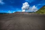 Mount Bromo Volcano (gunung Bromo)in Bromo Tengger Semeru National Park, East Java, Indonesia Stock Photo