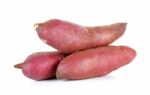 Sweet Potato Isolated On The White Background Stock Photo