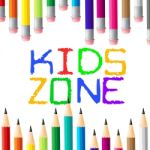 Kids Zone Shows Social Club And Apply Stock Photo