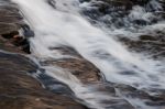 Beautiful Waterfalls In Fall Stock Photo