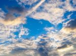 Dramatic Cloudy Sky Stock Photo