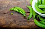 Hearthy Fresh Green Peas Stock Photo