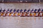 Pimai, Thailand - November  11: Unidentified Rowers  In Traditio Stock Photo