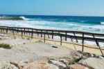 Boardwalk To Local Beach Stock Photo