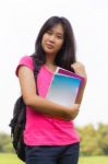 Asian Schoolgirl Stock Photo