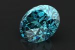 Blue Diamond Stone Stock Photo