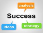 Success Words Indicates Succeed Resolution And Victors Stock Photo