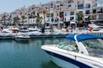 View Of Boats In The Harbour At Porto Banus Stock Photo