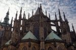 St Vitus Cathedral In Prague Stock Photo