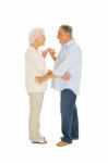 Romantic Elder Couple Stock Photo