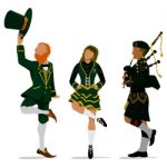 Simple Irish Characters Stock Photo