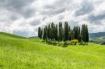 View Of The Scenic Tuscan Countryside Stock Photo