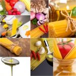 Healthy Vegetarian Vegan Food Collage Stock Photo