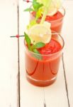 Fresh Tomato Juice Stock Photo