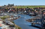 View Along The Esk Towards Whitby Stock Photo