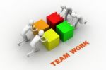 Teamwork. Concept. 3d Illustration Stock Photo