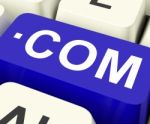 Com Keys Means Web Domain Name
 Stock Photo