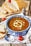 Lentil And Tomato Soup Stock Photo