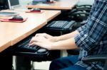 Computer Classroom Stock Photo