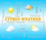 Cyprus Weather Represents Cypriot Outlook And Forecast Stock Photo