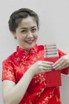 Chinese New Year. In Chinese, A Red Packet Is A Monetary Gift Wh Stock Photo