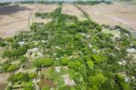 The Helicopter Shot From Dhaka, Bangladesh Stock Photo