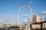 View Of The London Eye Stock Photo