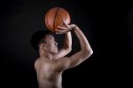 Asian Basketball Player Stock Photo