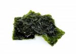 Dried Seaweed Isolated On The White Background Stock Photo