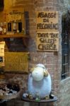 Pienza, Tuscany/italy - May 19 : Model Sheep On Display Outside Stock Photo