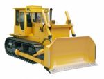 Heavy Crawler Bulldozer  Isolated Stock Photo