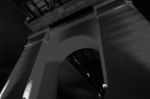 Story Bridge In Brisbane. Black And White Stock Photo