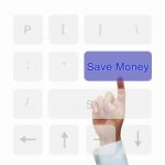 Save Money Button On Keyboard Stock Photo