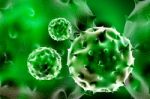 Virus 3d Image Stock Photo