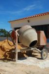 Cement Mixer Stock Photo