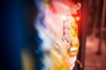 Fiber Optic With Servers In A Technology Data Center Stock Photo