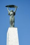 Part Of The Liberty Or Freedom Statue In Budapest Stock Photo