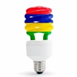 Flag Of Flag Of Mauritius On Bulb Stock Photo