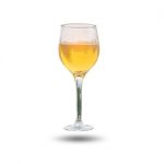 Closeup White Wine In A Glass Stock Photo