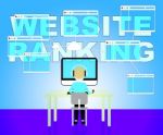 Website Rankings Represents Search Engine 3d Illustration Stock Photo