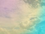 Cloud Background With Fill Pastel Color Stock Photo