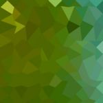 Dark Pastel Green Abstract Low Polygon Background Stock Photo