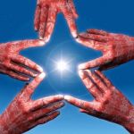 The Hand Star Stock Photo