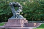 Chopin Statue In Warsaw Stock Photo