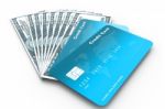 Credit Cards And Money Stock Photo