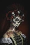 Young Girl In The Image Of Santa Muerte Stock Photo