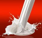 Splash Of Milk Stock Photo