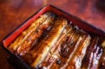 Unangi Grilled Eel Over Rice With Japanese Sauce Stock Photo