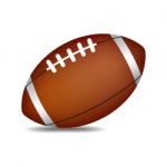 Football On White Background Isolate  Illustration Eps 10 Stock Photo