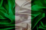 Nigeria Grunge Waving Flag Stock Photo